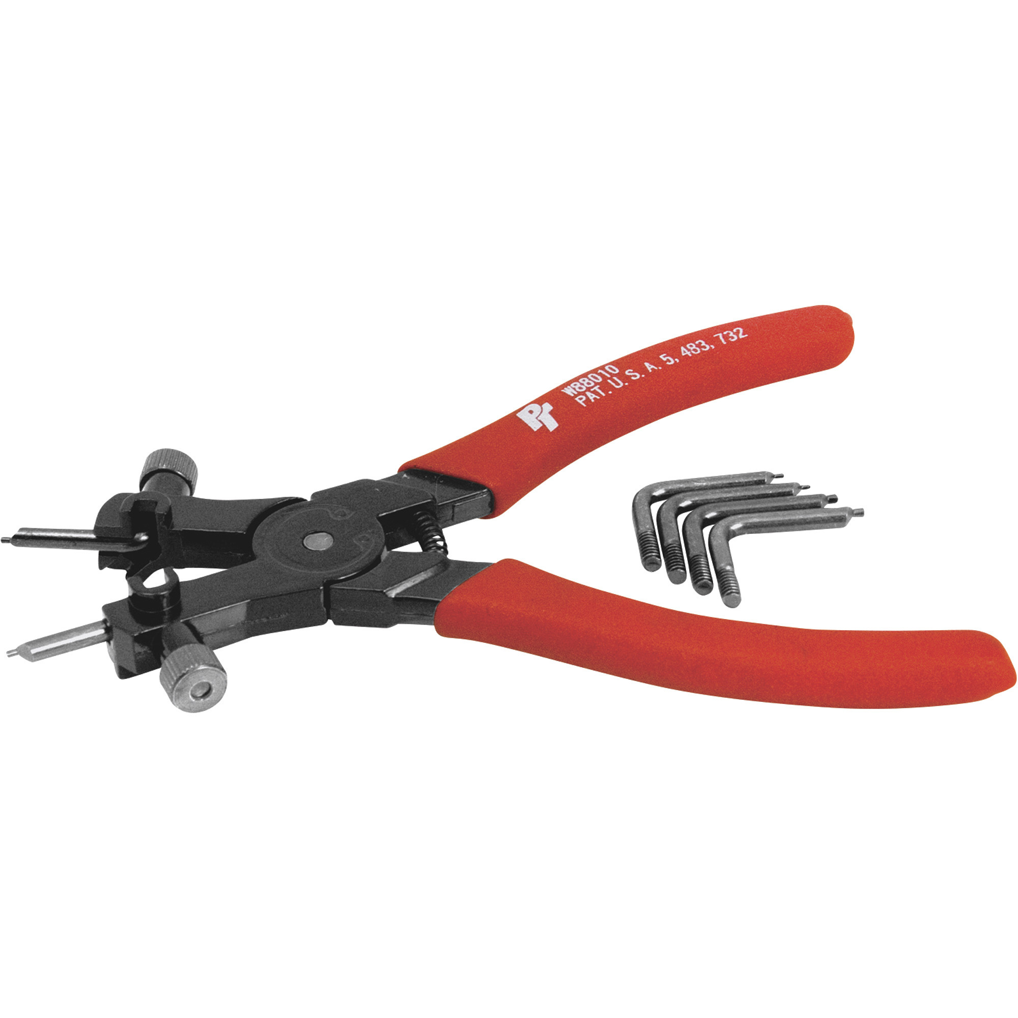 Performance Tool Adjustable Snap Ring Pliers, Internal, Model# W88010